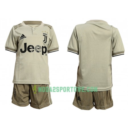 Koszulka Juventus Dziecięcy Wyjazdowe Stroje Piłkarskie 2018/19 Krótki Rękaw